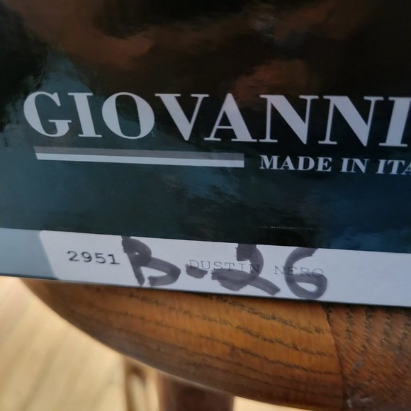 Giovanni Conti Italian black slip on crystal shoes, size 46 European/13 Us - Picture 13 of 16